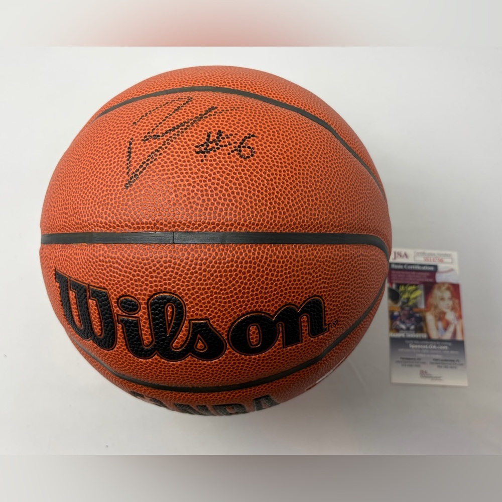 Kristaps‎ Porzingis signed NBA Basketball Atlanta Hawks JSA COA